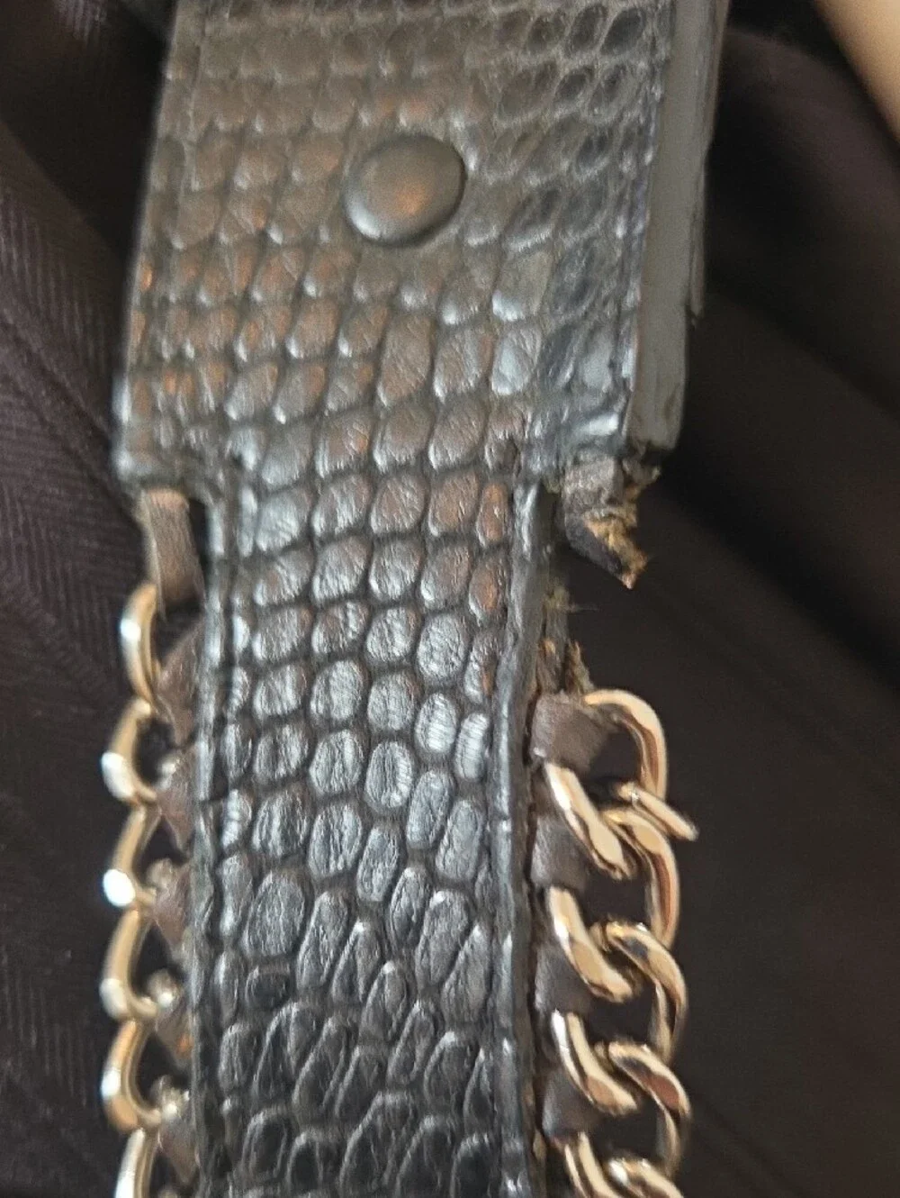 Harley-Davidson Black Belt with Silver Buckle
